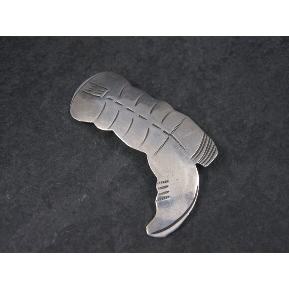 Southwestern Cowboy Boot Brooch Sterling - Picture 8 of 10